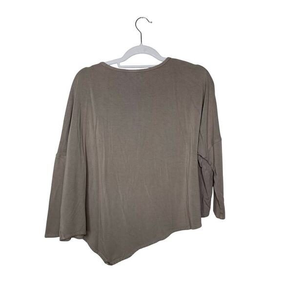 Helmut Lang Drop Shoulder Long Sleeve Asymmetrical Sweater Top - Picture 4 of 4